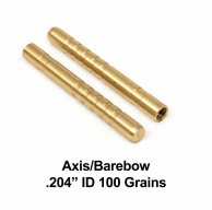 Brass Inserts Axis/Barebow - 100grain (dz)