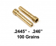 Brass Inserts 5/16"  .2445 - .246 ID (dz) - 100 grains