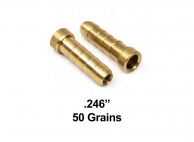 Brass Inserts 5/16" .246 ID (dz) - 50 grains