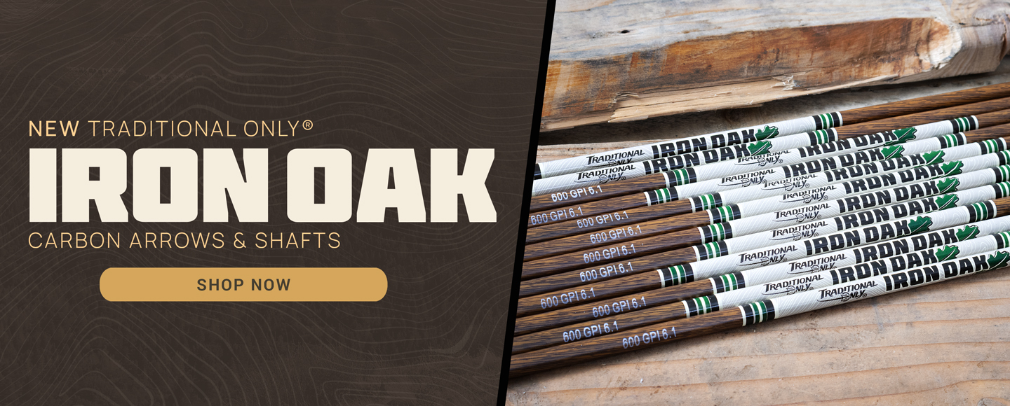 New Traditional Only Iron Oak Carbon Arrows and Shafts