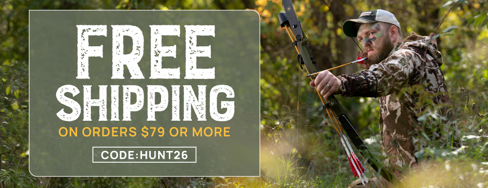 Free Shipping on purchases of $79+ with promo code: HUNT26