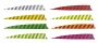 Traditional Only® Barred Shield Cut Arrow Feathers Thumbnail Image