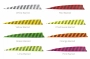 Traditional Only® Barred Shield Cut Arrow Feathers Thumbnail Image 2