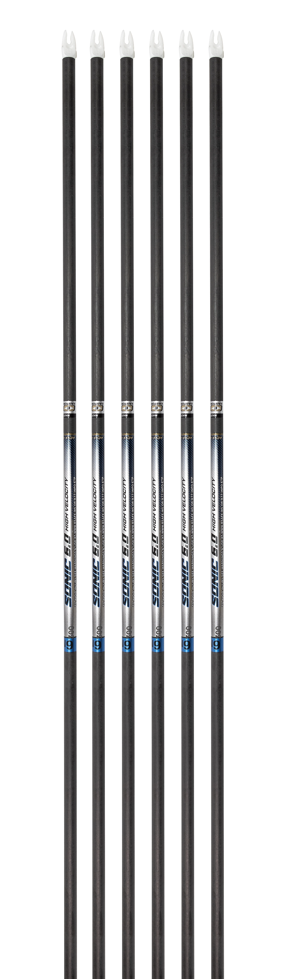 Easton Sonic 6.0 6MM Carbon Shafts 6-pk