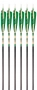 3Rivers Emerald Hunter Arrows, 6-pack Thumbnail Image