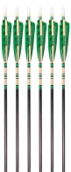 3Rivers Emerald Hunter Arrows, 6-pack