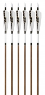 6-Pack of 3Rivers Archery® Classic Wood Arrows, 35-40 Spine