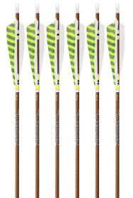 6-pk 350 spine Victory Carbon Trad Gamer Arrows