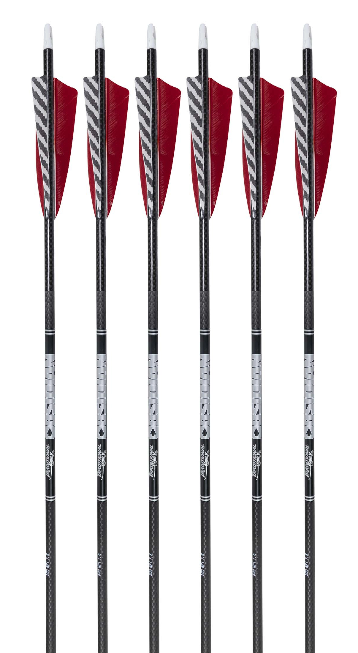 6-pk 600 spine Traditional Only Obsidian 3K Arrows