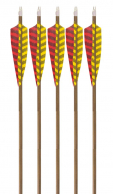5-Pack of 3Rivers Archery® Cedar Arrows, 60-65 spine