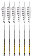 6-Pack of Traditional Only® Barebow Arrows, 500 spine