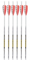 6-Pack of Traditional Only Barebow Arrows, 400 spine