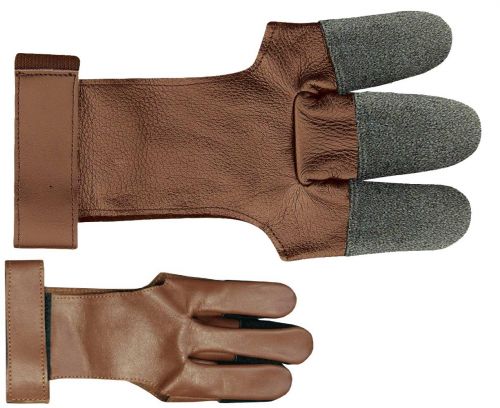 Vista Archery Full Finger glove super soft leather w// mega hide finger tips