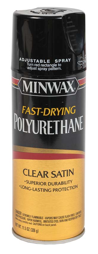Minwax spray polyurethane bow finish