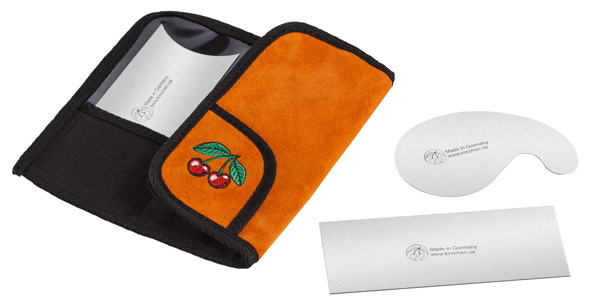 Three Scraper Set with Leather Case