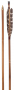 Finished Bamboo Arrows with Natural Turkey Feathers, 3- pack Thumbnail Image