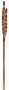 Finished Bamboo Arrows with Natural Turkey Feathers, 3- pack Thumbnail Image 2