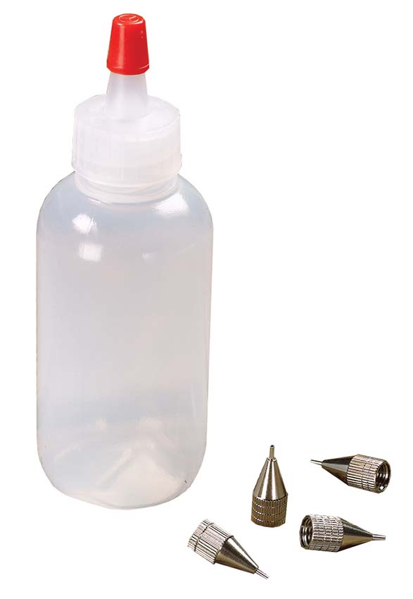 Glue Bottle with Glue Tips for Fletching Arrows