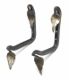 Ornate Hand Forged Bow Hooks, pair Thumbnail Image