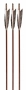 3Rivers Archery® Frontier Self Nock Wood Arrows 3-pack Thumbnail Image