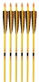 3Rivers Archery® Retro Yellow Jacket Wood Arrows 6-pack Thumbnail Image
