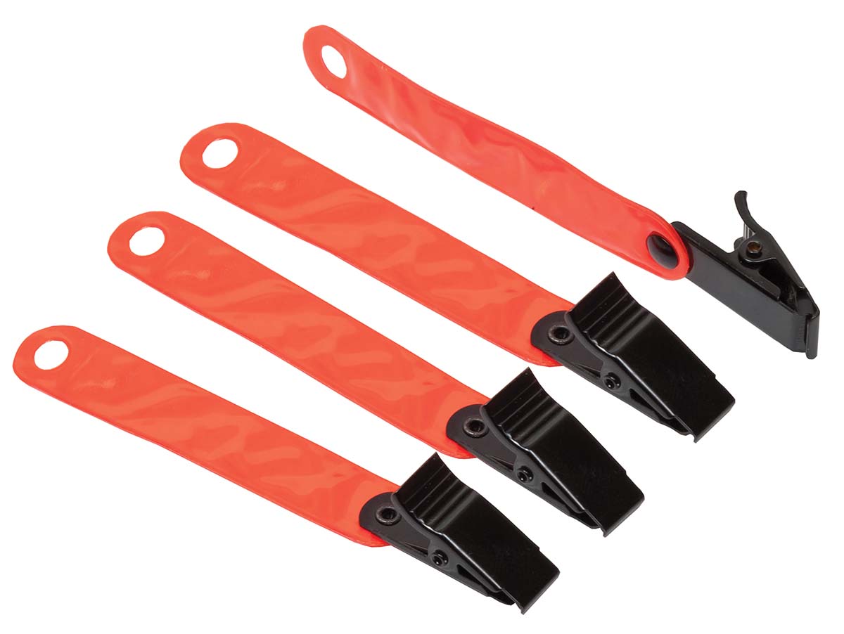 Allen Reflective Hi-Vis Orange Trail Markers with Clips Pack of 12 #473