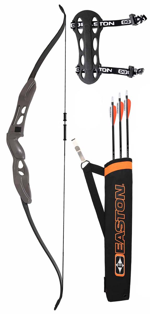 New Easton Archery Bowsling Black with Silver Arrow Design